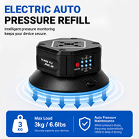 Support de voiture robuste en alliage d'aluminium avec ventouse électrique de 4,5 pouces pour caméra/caméra d'action, capacité de charge de 50 kg, dégagement rapide