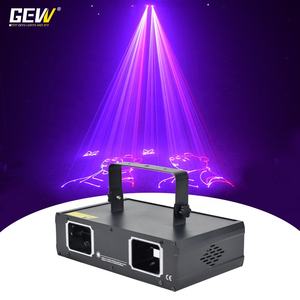 GEVV-proyector de luz láser de 2 cabezales para <span class=keywords><strong>DJ</strong></span>, proyector de rayo RGB para animación, espectáculo de luz para discoteca y Club nocturno - Product Image 1