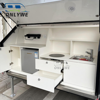 EXP-4 Remorques de voyage tout-terrain à suspension indépendante Norme australienne Mini caravane Remorque avec panneau solaire et tente