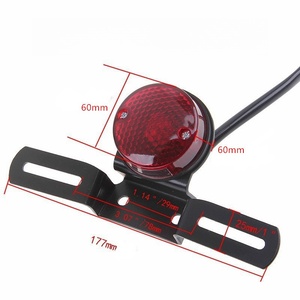 Feux arrière de moto adaptés aux motos Harley, éclairage de plaque d'immatriculation, feux auxiliaires pour motos - Product Image 2
