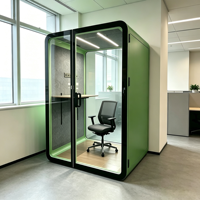 Cabines insonorisées modulaires pour bureau de conception, cabine téléphonique, espace compact pour 2 personnes, capsules acoustiques
