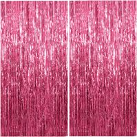 Rideau de fond en feuille métallique à franges, accessoires de photomaton pour décorations de fêtes d'anniversaire, de la Saint-Valentin, de mariage et de vacances