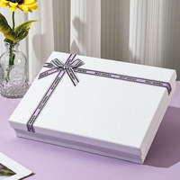 Boîte cadeau violette vide pour sous-vêtements, vêtements, écharpes, sous-vêtements chauds, emballage cadeau Underwear World Cover