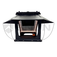 SNDN Tienda de techo rígida 4x4 con bisagras en X de gran capacidad para camping al aire libre, tienda de techo rígida para vehículo