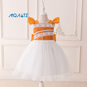 Robe en maille moelleuse pour enfants Cosplay Ocean Romance <span class=keywords><strong>Moana</strong></span> & Elsa Robe de soirée fantaisie pour filles pour Halloween Stage Performance - Product Image 1