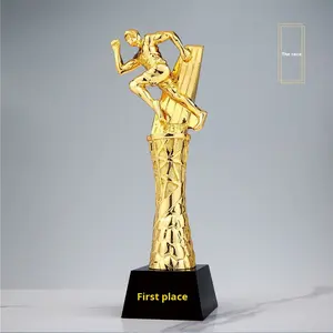 Trophée en résine Earth Cup, motif de chaussure de football personnalisé, transfert thermique imprimé, récompenses d'équipe de course, champion de tennis de table, badminton - Product Image 1