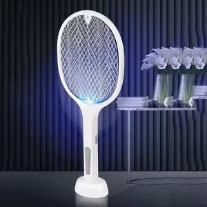 Matamoscas eléctrico con diseño elegante-Agarre cómodo para matar mosquitos más rápido - Product Image 1