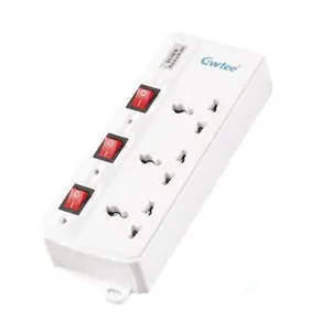 cheaper fuse universal outlet extension socket with individual switches