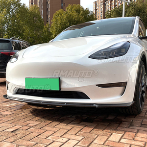 Car Front Bumper Lip Spoiler Diffuser Splitters Body Kit Aprons Cover Guard Trim for Tesla Model Y 2020-2022 - Product Image 6