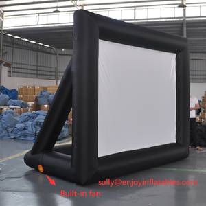 Pantalla de proyección inflable de películas, portátil, soplado de aire al aire libre, 20 pies, 16:9, envío rápido, gran oferta - Product Image 4