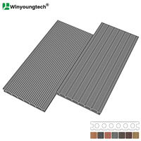 Planche de terrasse en plastique composite 140*30mm, matériau WPC, plancher en bois de vente chaude
