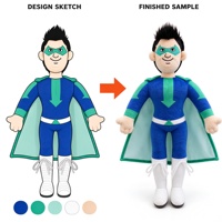 Peluche en coton personnalisée, mignonne et douce, cadeau pour enfants, rembourrage en coton PP, poupée pour les enfants de 14 ans et plus