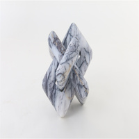 Décoration de table en léopard blanc, pièce artistique artisanale, pour le bureau, accessoires bibelot, boucle en marbre, sculpture