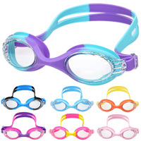 Lunettes de natation colorées pour enfants, anti-buée, étanches, pour les tout-petits