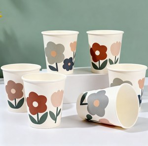 Gobelets en papier jetables de qualité alimentaire à paroi simple 4OZ 8OZ 12OZ 16OZ 22OZ, gobelets en papier à paroi simple enduits pour thé, boissons chaudes, café - Product Image 5