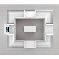 Nouveau Kiosque de Vente au Détail de Téléphones Mobiles au Design Intelligent et Tendance pour Centres Commerciaux – Kiosque de Vente de Coques de Téléphone pour Centres Commerciaux