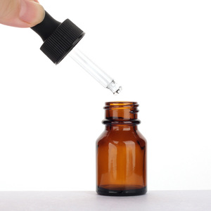 Flacon d'huile essentielle en verre ambré de 10 ml avec bouchon à vis noir, protection UV, pour l'aromathérapie, le stockage et l'emballage de liquides <span class=keywords><strong>parfum</strong></span>és - Product Image 6