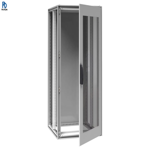 Nsysfp20780tg Armario de Piso de 1 Puerta en Acero Galvanizado, IP 55, 700 mm, Negro, Gris Claro 800 mm, Serie Prismaset 2000 mm - Product Image 1