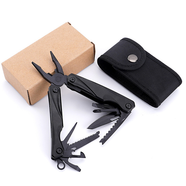 Folding Knife Multi Tool Pliers Heavy Duty Outdoor Survival Bit Set Stainless Steel Outdoor Repair Tools
