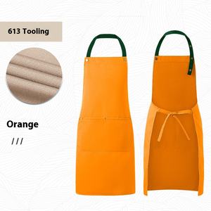 Delantal de vendedor de productos frescos verdes con logotipo personalizado para supermercado, <span class=keywords><strong>tienda</strong></span> de conveniencia, compras, <span class=keywords><strong>tienda</strong></span> de comestibles, personal de Hipermercado - Product Image 2