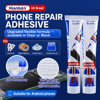 Colle de réparation pour téléphone Nianlida 25/50/110ml, adhésif transparent flexible, imperméable, pour la réparation de la coque arrière du téléphone, du cadre et des appareils électroniques