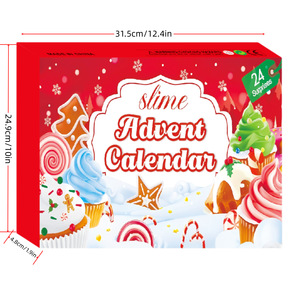 12 Packs Colorful Slime Kit Blind Box Slime Filled Advent Calendar, Soft and Non-Sticky Stress Relief Toy Slime Making - Product Image 3