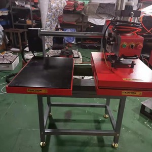 เครื่องรีดร้อนแบบกึ่งอัตโนมัติระบบนิวเมติกสองสถานี ขนาด 40x60 ซม. สำหรับพิมพ์ลายลงบนเสื้อยืด - Product Image 3