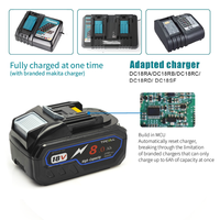Batterie lithium-ion TPCELL améliorée 4Ah/8Ah/10Ah pour outils électriques Makita 18V, remplacement pour LXT BL1850 BL1840 avec BMS
