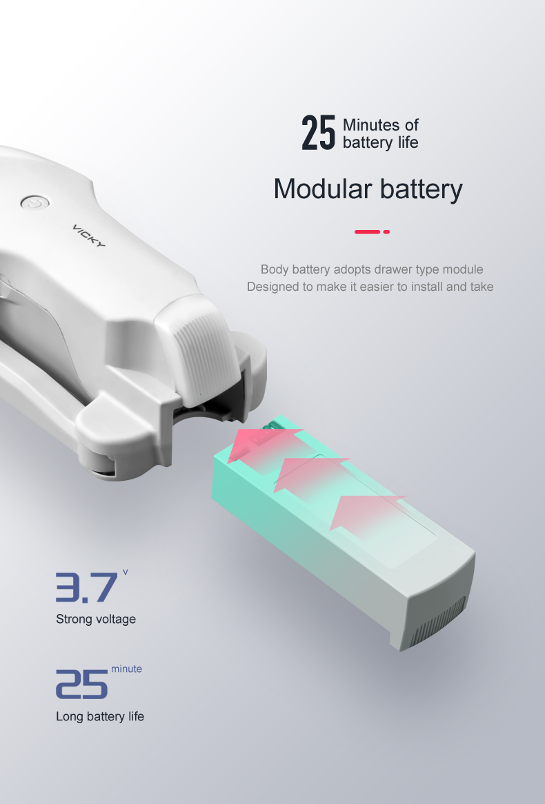 4DRC F10 Drone, 25 minutes of battery life modular battery body battery adopts drawer type module