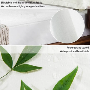 Protège-matelas Queen King par PURE BAMBOO Viscose imperméable dérivée du bambou Couvre-matelas respirant et silencieux Protège - Product Image 5