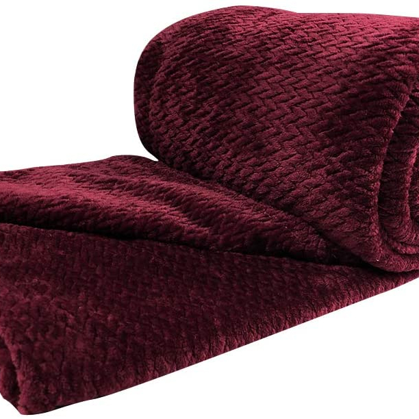 Léger de luxe Microfibre Chevron Flanelle Jeter Couverture Douce Pour Chambre