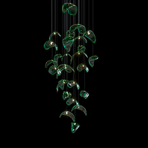 Trang Trí Nội Thất Thiết Kế Mới Đèn Chùm LED Lớn Tùy Chỉnh Cầu Thang Sảnh Khách Sạn - Product Image 3