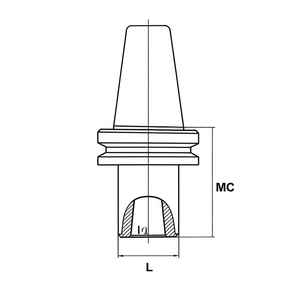 Porte-outil à tige conique Fervi Chuck D L MC - Product Image 2