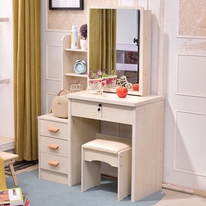 Muebles de Dormitorio <span class=keywords><strong>para</strong></span> Niña, Personalización al por Mayor, Precio Económico, Tocador de Madera Pequeño <span class=keywords><strong>con</strong></span> <span class=keywords><strong>Espejo</strong></span> Deslizante y Taburete - Product Image 3