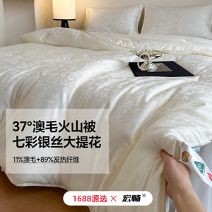 Wool Quilt 7.1-8 Jin Winter Breathable Classic Style Filling Wool <b>Bedding</b> - Product Image 3