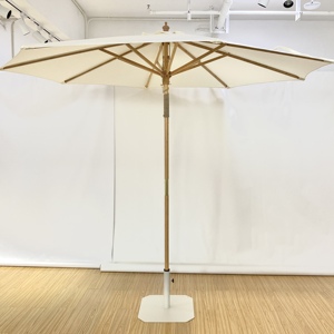 Sombrilla de Bambú para Exteriores Ecológica con Poste de Madera y Polea para Jardín, Patio, <span class=keywords><strong>Playa</strong></span>, Hotel, Marca <span class=keywords><strong>MIA</strong></span> - Product Image 1