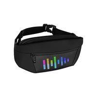 Venta caliente bolso cruzado pantalla LED de alta calidad de viaje portátil LED mochila nuevo diseño inteligente peso ligero pecho LED bolsa