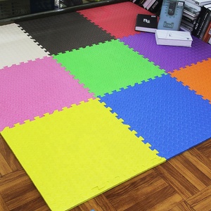 60x60cm <span class=keywords><strong>EVA</strong></span> Câu đố Tập thể dục sàn lồng vào nhau Mat không trượt bọt phòng tập thể dục chắp vá tập thể dục mềm sàn Câu Đố thảm - Product Image 2