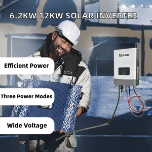 공장용 오프그리드 하이브리드 6.2kw & 12kw 스트링 인버터 삼중 출력 태양광 시스템 인버터 (산업용) - Product Image 2