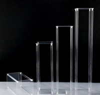 A00496-Clear acrylique fleur Vase pièce maîtresse mariage présentoir cristal Table décoration fleur StandHolder événement fête décor