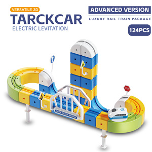 2026 Kids Hot Sale Educational DIY Electric Levitation <strong>Magnet</strong> Track Toy 124 Pieces <strong>Magnet</strong> Gear <strong>Train</strong> Track Toy - Product Image 3