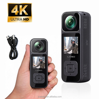 Nueva Cámara de Acción Mini Vlog 4K con Pantalla Táctil Personalizada, WiFi, Visión Nocturna, Videocámara Deportiva de Bolsillo, Grabadora de Video Portátil para Vlogging Q2