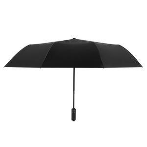 Paraguas Plegable Automático de 3 Pliegues con Varillas de Acero, para Sol y Lluvia, Portátil, Ligero, Negro, Rosa, Azul - Product Image 4