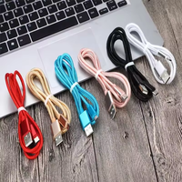 Câble de charge rapide magnétique Type-C en nylon tressé de haute qualité 2.4A 1M Longueur personnalisable Multicolores pour iPhone
