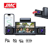 JMC 4G LTE 4CH DVR de flotte 2K+1080P ADAS GPS avec visionnage en direct à distance, caméra de recul avant et arrière 4 pouces pour voiture