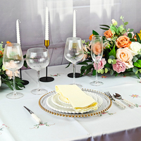 Service d'Assiettes de Mariage Populaire, Ensemble de Vaisselle Design Marbre, Assiette de Présentation pour Décoration de Mariage