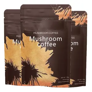 Fungo caffè organico istantaneo a base di erbe oem fabbrica di funghi miscela di caffè in polvere