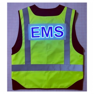 Gilet de sécurité EL, gardien des travailleurs de nuit. Un <span class=keywords><strong>phare</strong></span> mobile pour les conditions de faible luminosité. <span class=keywords><strong>La</strong></span> sécurité vous suit comme une ombre. - Product Image 1