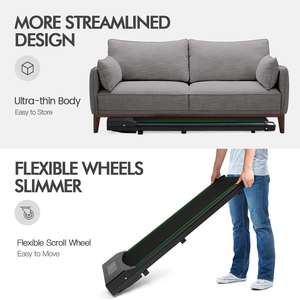 Venta al por mayor Mini eléctrico debajo del escritorio almohadilla caminadora cinta de correr <span class=keywords><strong>Trotadora</strong></span> delgada portátil cinta de correr para caminar Fitness en casa - Product Image 5