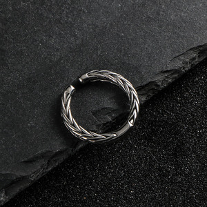 Wheat Ear Titanium Steel <b>Ring</b> Open Unisex Fashion <b>Couple</b> <b>Ring</b> SA1073 - Product Image 4